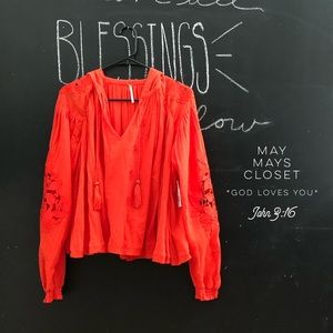 NWT Free People Tropical Summer Hooded Top xs